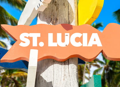 St Lucia sign